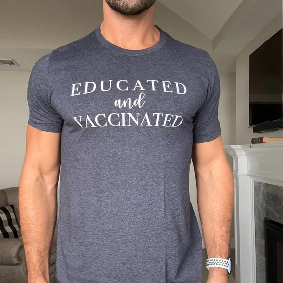 Educated and Vaccinated T-Shirt - Picture 2 of 2